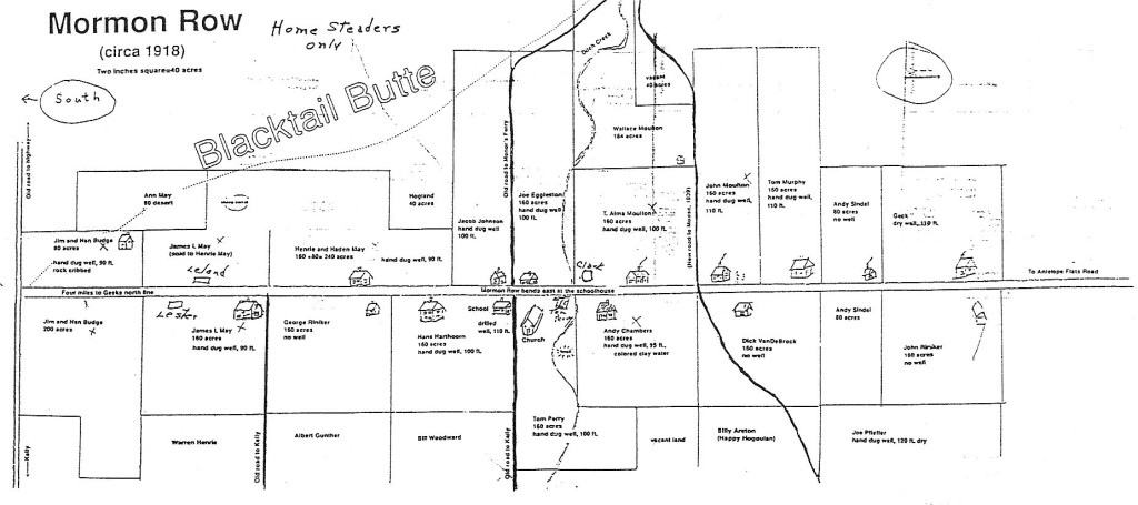 Map of Mormon Row