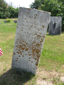 Grave of Asa Eggleston (ll) in Old Kinne Cemetery, Antwerp NY