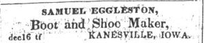  Frontier Guardian and Iowa Sentinel from December 23, 1852-May 12, 1853